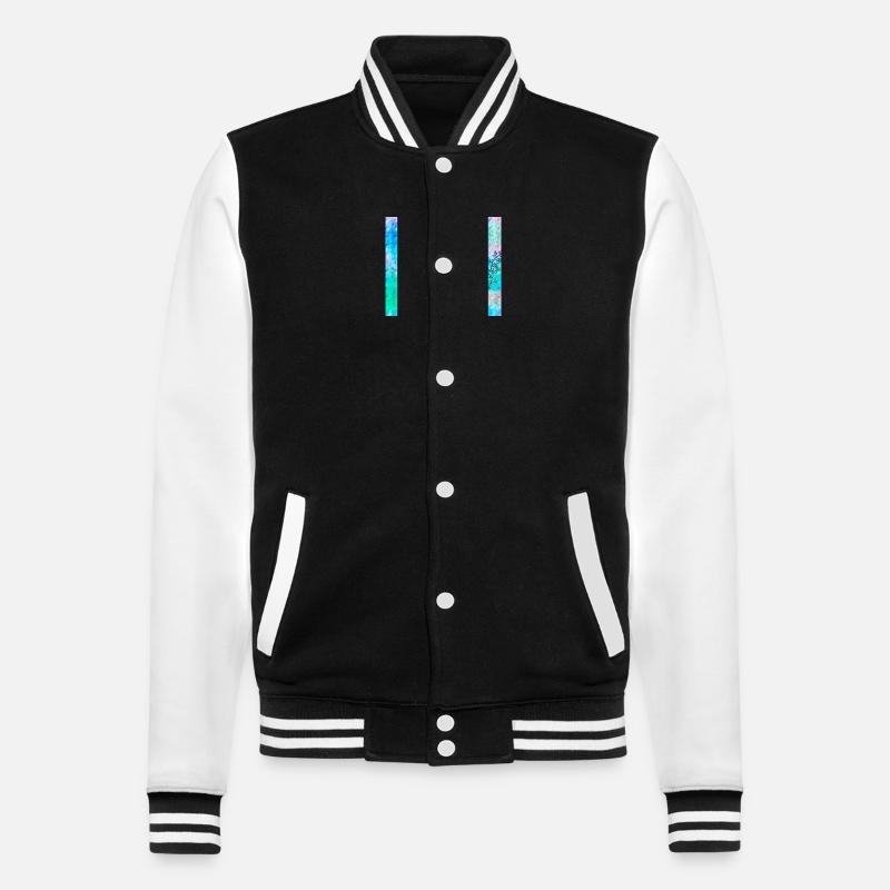 Persischer Lebensbaum Nr. 1 - College-Sweatjacke - Schwarz/Weiß