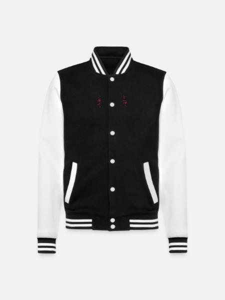 hell was full Zitat - College-Sweatjacke - Schwarz/Weiß