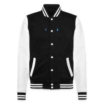 Ironisch seit 1969 Party Geschenk 54. Geburtstag - College-Sweatjacke - Schwarz/Weiß - Vorne - Nik (191cm) & Marisol (170cm)