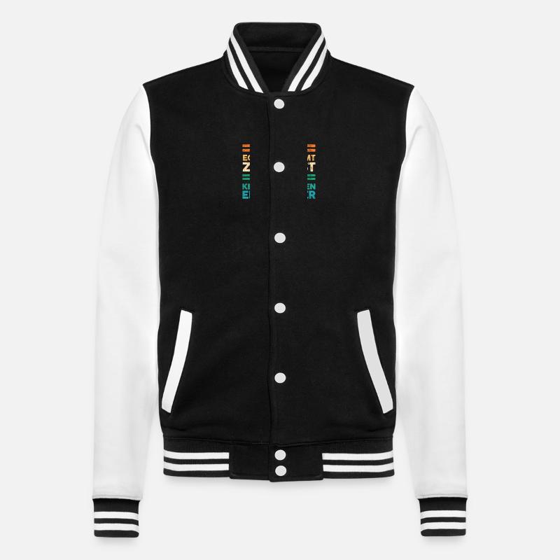 Enkelkinder Großmutter Oma - College-Sweatjacke - Schwarz/Weiß