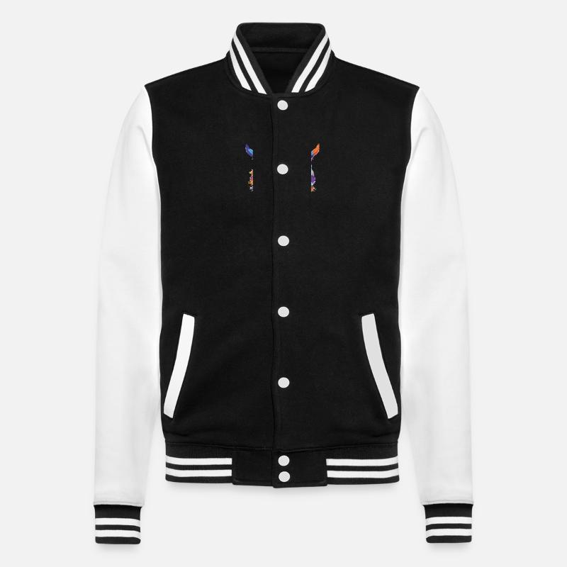 Kohl die Eule - College-Sweatjacke - Schwarz/Weiß