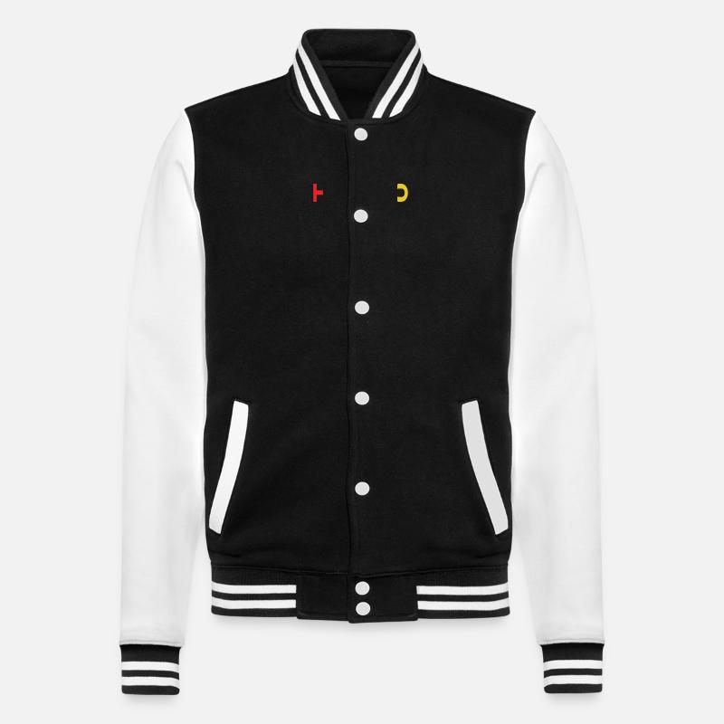 HOHOHO - College-Sweatjacke - Schwarz/Weiß