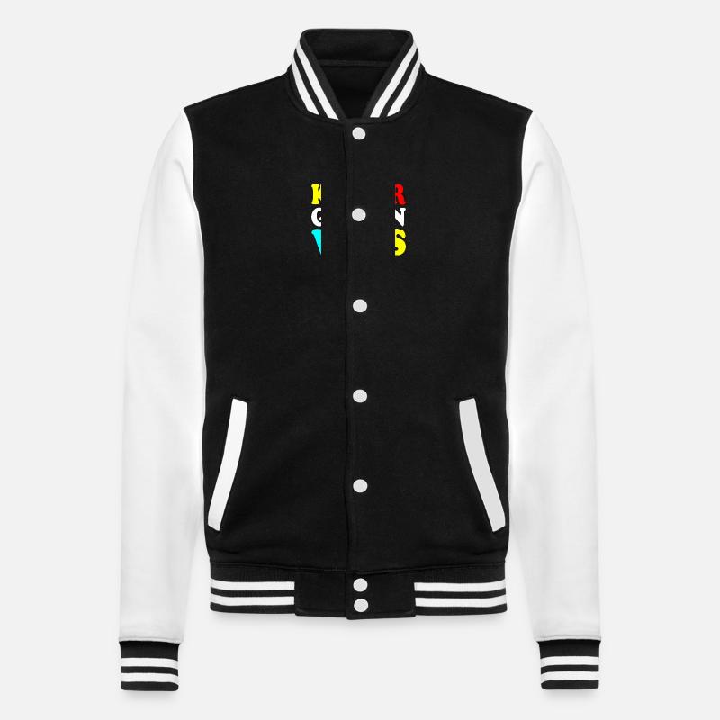kindergarten vibes - College-Sweatjacke - Schwarz/Weiß
