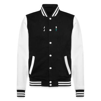 Je peux pas j'ai basket - Veste Teddy - noir/blanc - Devant - Nik (191cm) & Marisol (170cm)