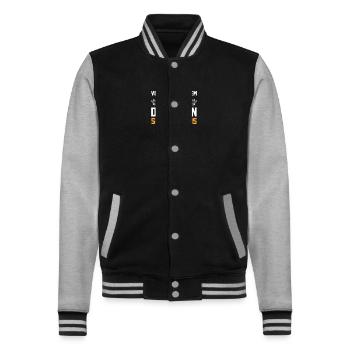 Bienenzüchter Imker Biene Bienen - College-Sweatjacke - Schwarz/Grau meliert - Vorne - Nik (191cm) & Marisol (170cm)
