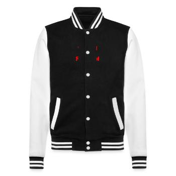 Women life freedom - College-Sweatjacke - Schwarz/Weiß - Vorne - Nik (191cm) & Marisol (170cm)