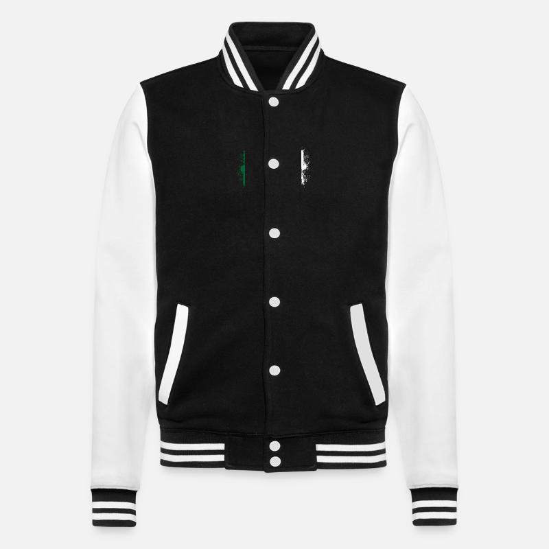 Algeria - College Sweat Jacket - black/white