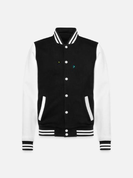 Universe - College Sweat Jacket - black/white