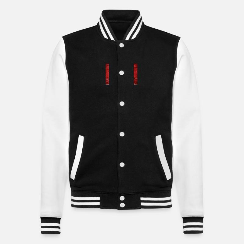 No Ziegelsteinmauer Graffiti - College-Sweatjacke - Schwarz/Weiß