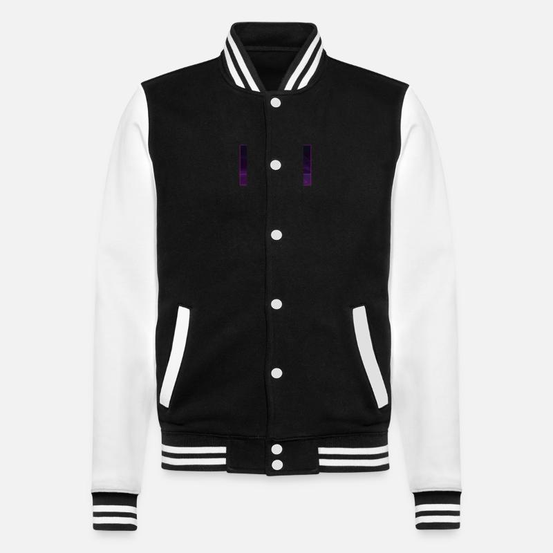 Deltaplane deltaplane - Veste Teddy - noir/blanc