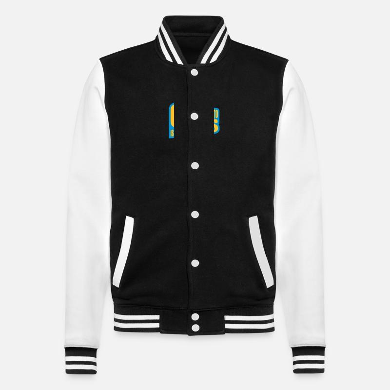 crypto is for virgins - College-Sweatjacke - Schwarz/Weiß