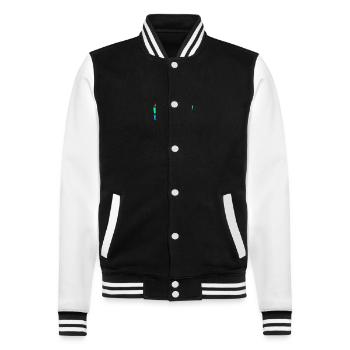 Little Lady - College Sweat Jacket - black/white - Front - Nik (191cm) & Marisol (170cm)
