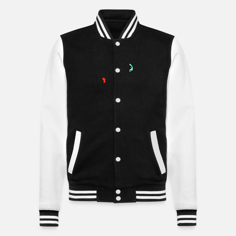 Poissons - Veste Teddy - noir/blanc