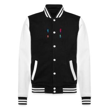 Afrique - Veste Teddy - noir/blanc - Devant - Nik (191cm) & Marisol (170cm)