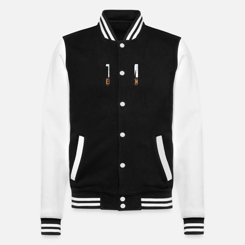 Team Erdmännchen - College-Sweatjacke - Schwarz/Weiß