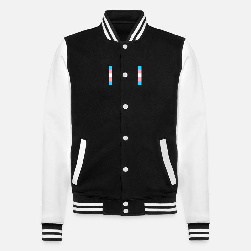 Trans Rights Matter - College-Sweatjacke - Schwarz/Weiß