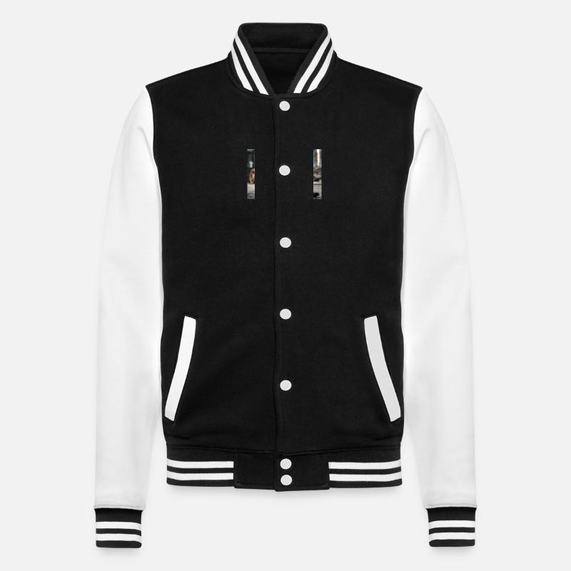 Cat Black 5 - College-Sweatjacke - Schwarz/Weiß