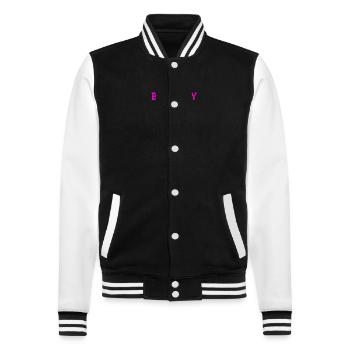 Fille d’anniversaire - Veste Teddy - noir/blanc - Devant - Nik (191cm) & Marisol (170cm)