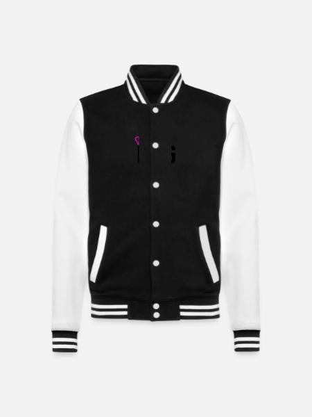 King - College Sweat Jacket - black/white