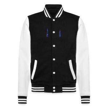 Motivated for life - College Sweat Jacket - black/white - Front - Nik (191cm) & Marisol (170cm)