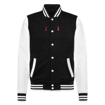 Carpe Dürüm Döner Kebab Fun - College-Sweatjacke - Schwarz/Weiß - Vorne - Nik (191cm) & Marisol (170cm)