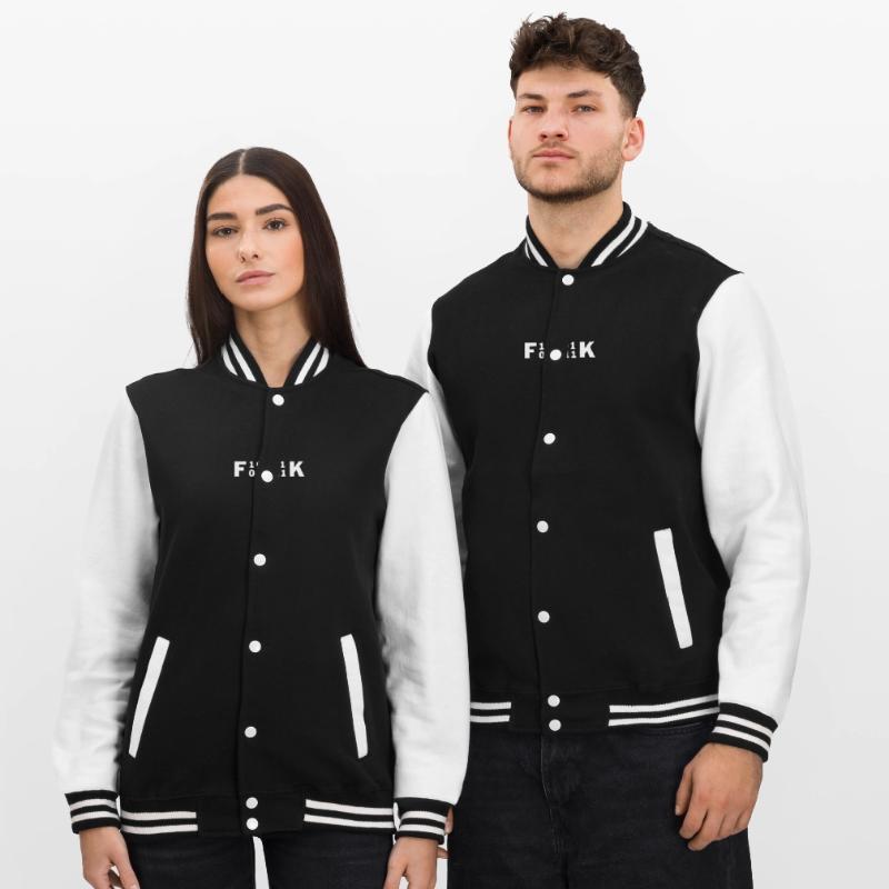Fuck Binärcode Binar Code Informatiker Geschenk College-Sweatjacke