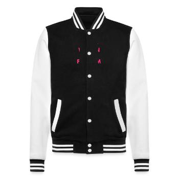 Women life freedom - College-Sweatjacke - Schwarz/Weiß - Vorne - Nik (191cm) & Marisol (170cm)