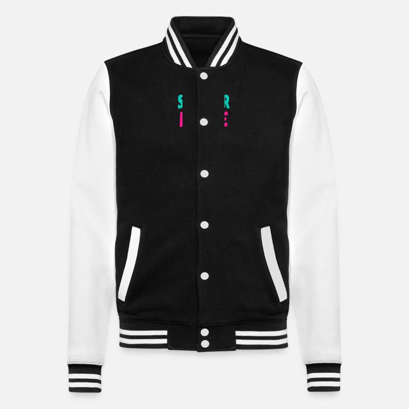 Sommermodus Ein - College-Sweatjacke - Schwarz/Weiß