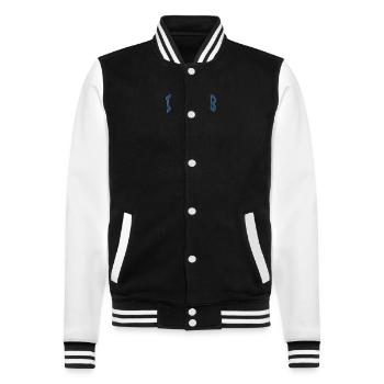 Dallas 21 - College-Sweatjacke - Schwarz/Weiß - Vorne - Nik (191cm) & Marisol (170cm)