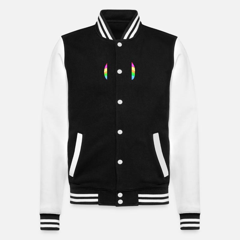 Fille Arc-en-ciel - Veste Teddy - noir/blanc