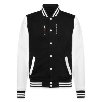 1993 Original Jahrgang Vintage Geburtstag Retro - College-Sweatjacke - Schwarz/Weiß - Vorne - Nik (191cm) & Marisol (170cm)