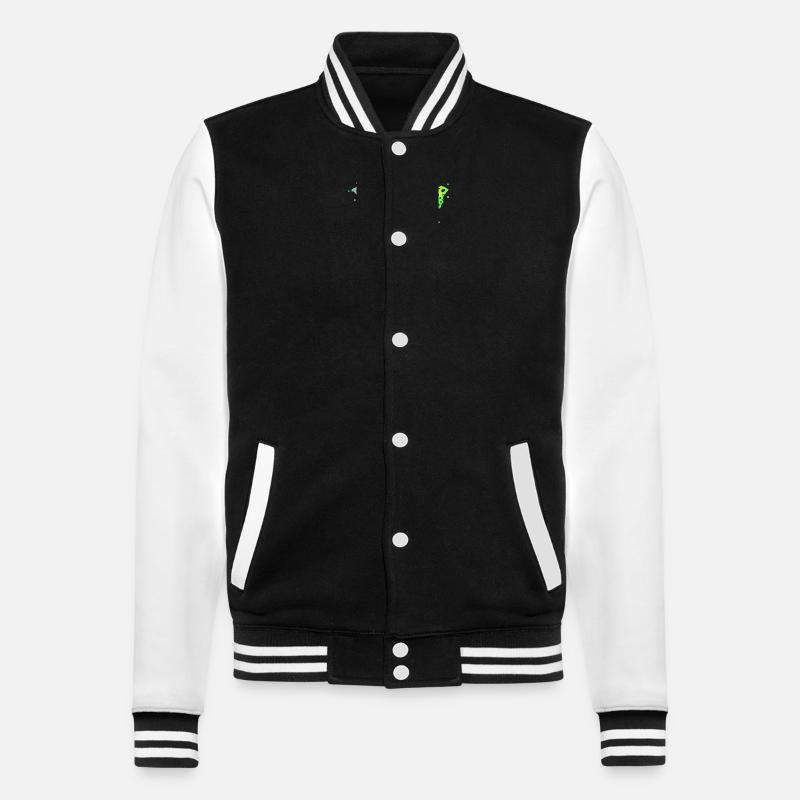 Eulenschmetterling 1 - College-Sweatjacke - Schwarz/Weiß