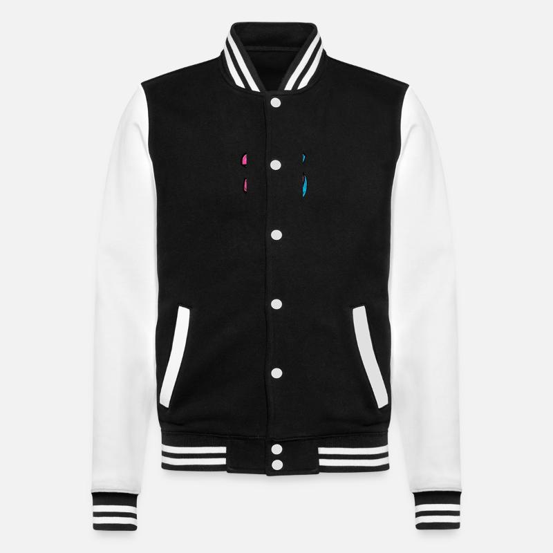 Couronne à 35 chiffres - Veste Teddy - noir/blanc