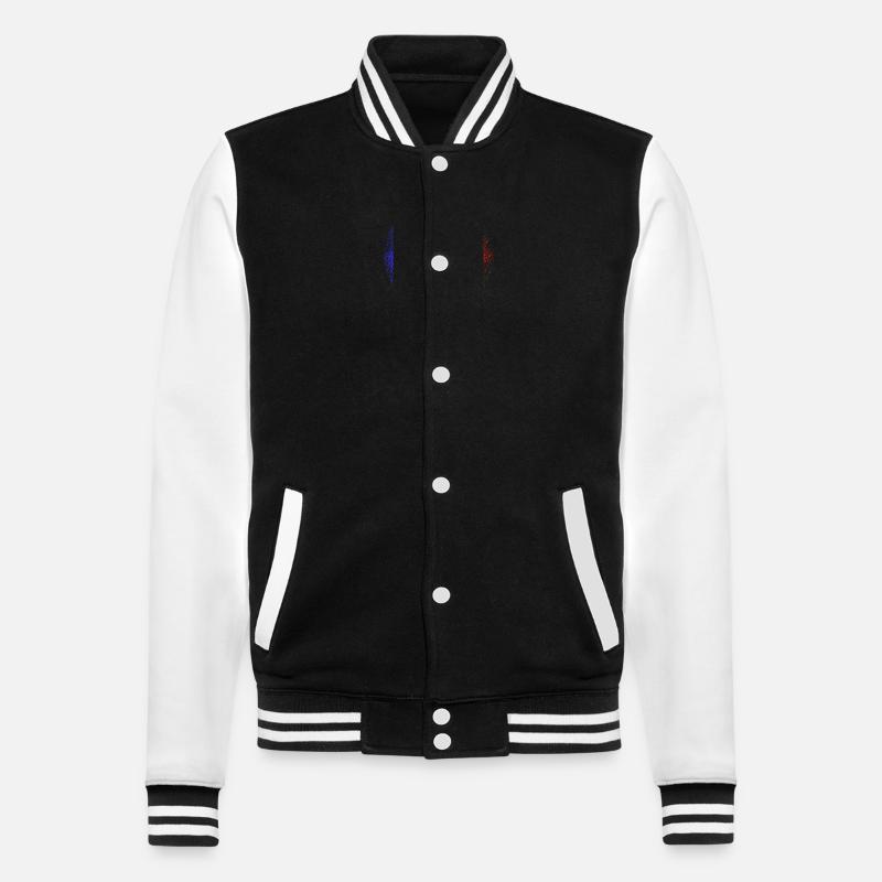 Batwa - Veste Teddy - noir/blanc