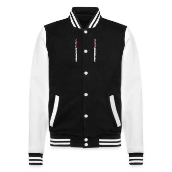 Geek Present Idea City Pun Australia Cadeau - Veste Teddy - noir/blanc - Devant - Nik (191cm) & Marisol (170cm)