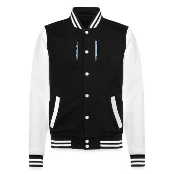 Citation drôle Porcelets Présenter Barbecue drôle Vegan - Veste Teddy - noir/blanc - Devant - Nik (191cm) & Marisol (170cm)