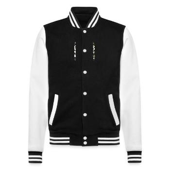 Gärtner kennen den ganzen Schmutz - College-Sweatjacke - Schwarz/Weiß - Vorne - Nik (191cm) & Marisol (170cm)