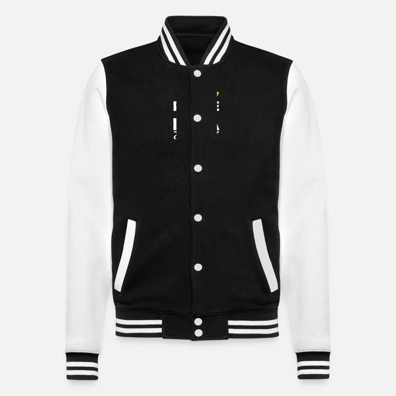 super pilote - papa exceptionnel - Veste Teddy - noir/blanc