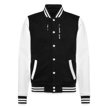 Anniversaire Août 1949 - Edition Limitée Août 1949 - Veste Teddy - noir/blanc - Devant - Nik (191cm) & Marisol (170cm)