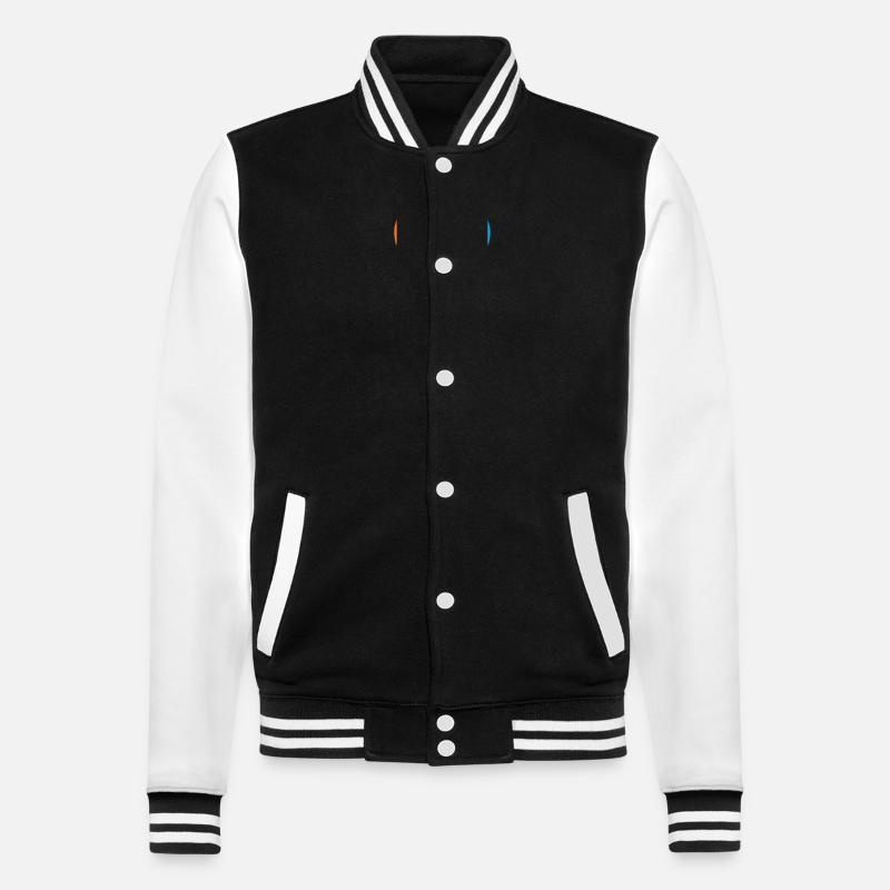 Flip flops - College Sweat Jacket - black/white