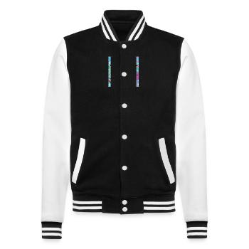 Joyeux Noël, Noël. - Veste Teddy - noir/blanc - Devant - Nik (191cm) & Marisol (170cm)