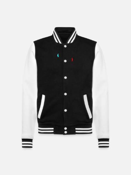 Hier Wohnt Gott - College-Sweatjacke - Schwarz/Weiß