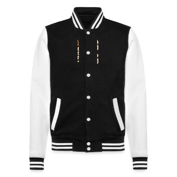 July 1940 Birthday Gift 1940 July 1940 - College Sweat Jacket - black/white - Front - Nik (191cm) & Marisol (170cm)