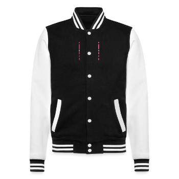 Ehe Nelkenhochzeit 28 Jahre Verheiratet Hochzeitst - College-Sweatjacke - Schwarz/Weiß - Vorne - Nik (191cm) & Marisol (170cm)