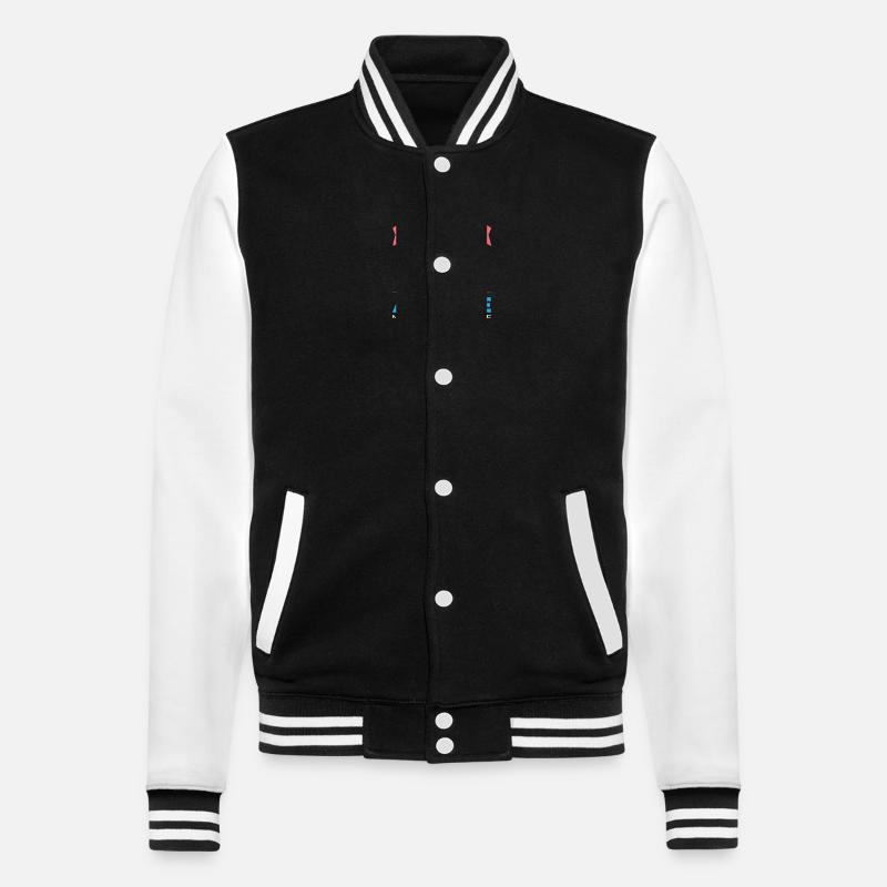 Je suis une maman chat - Veste Teddy - noir/blanc