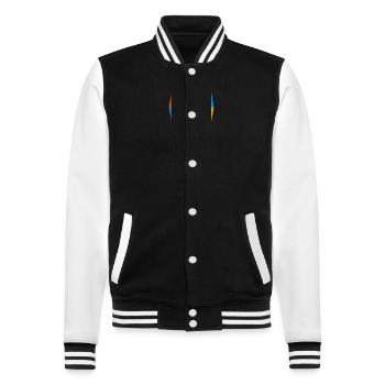 Triple A Best of the best - College-Sweatjacke - Schwarz/Weiß - Vorne - Nik (191cm) & Marisol (170cm)