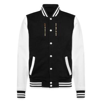 Juin 2015 Cadeau anniversaire Juin 2015 Rétro 2015 - Veste Teddy - noir/blanc - Devant - Nik (191cm) & Marisol (170cm)