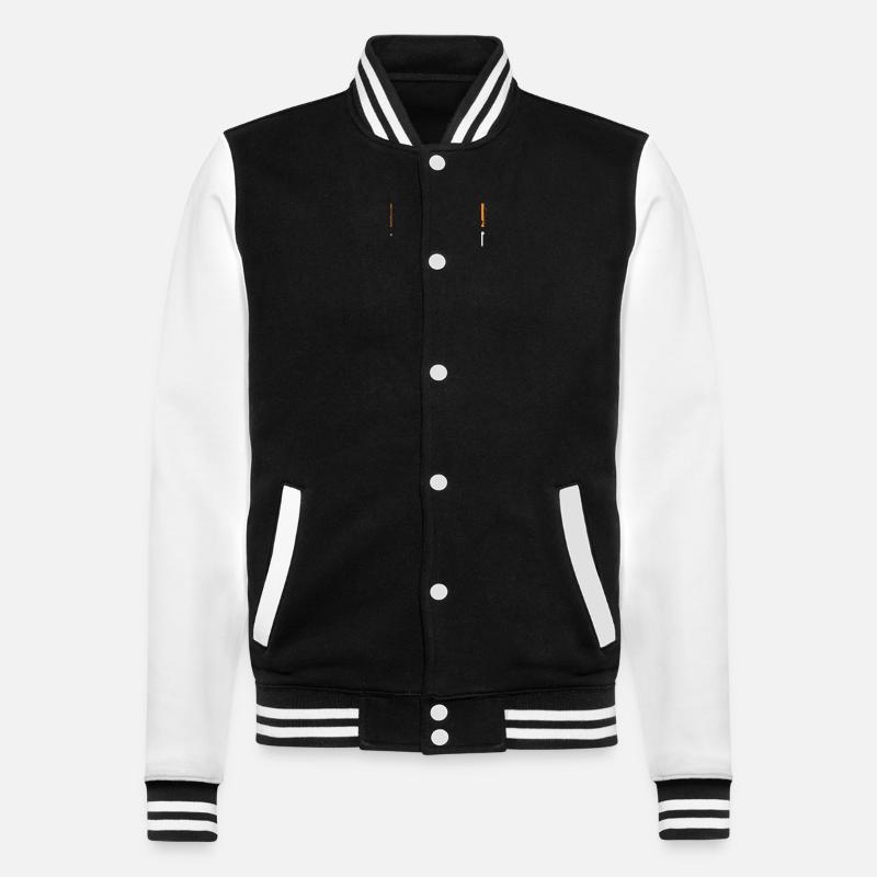 Onkel - College-Sweatjacke - Schwarz/Weiß
