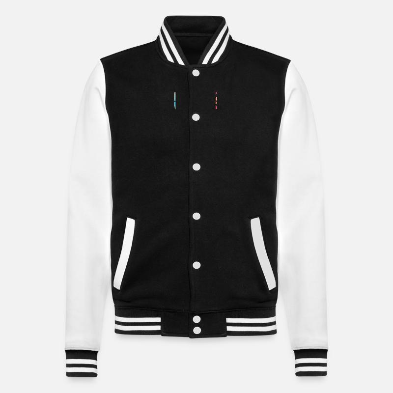 Chuchoteur de trou du cul - Veste Teddy - noir/blanc