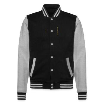 SPIRIT OF THE WEST - College-Sweatjacke - Schwarz/Grau meliert - Vorne - Nik (191cm) & Marisol (170cm)